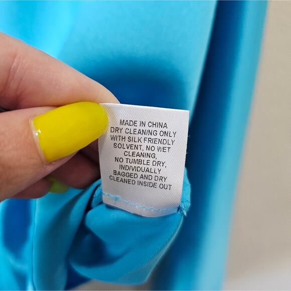 The Sei Long Sleeve Tie Front Blouse in Sky - Picture 11 of 11